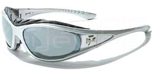 Choppers Biker Sunglasses Motorcycle Goggles Silver