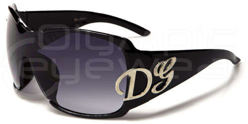 Oversized DG Womens Fashion Sunglasses Tortiose brown