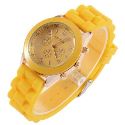 Unisex Geneva Silicone Jelly Gel Quartz Analog Sports Wrist Watch S-M02 Hot