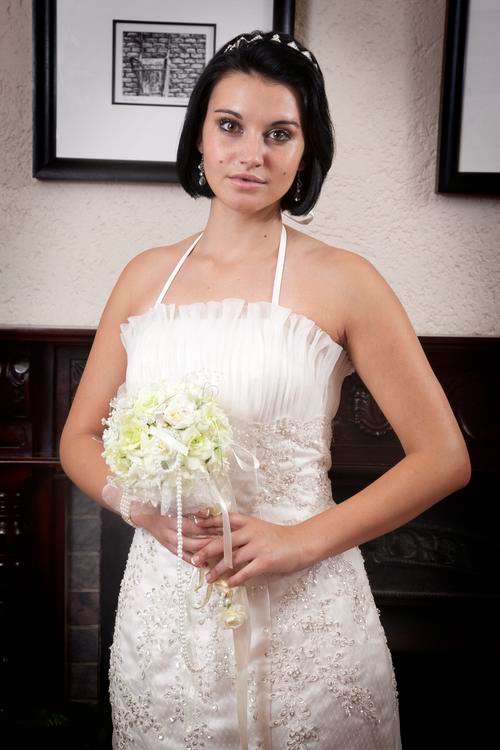 Champagne/Ivory lace Mermaid wedding dress