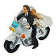 Cake topper - motorbike with bride and groom