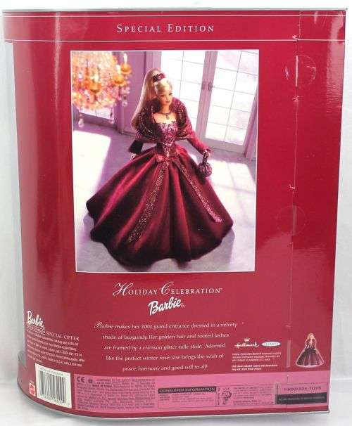 Barbie Collector Special Edition Holiday Celebration Barbie Doll 2002