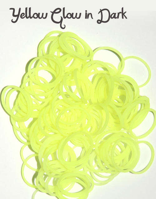 Yellow glow in the dark Silicone Bands 300PCS