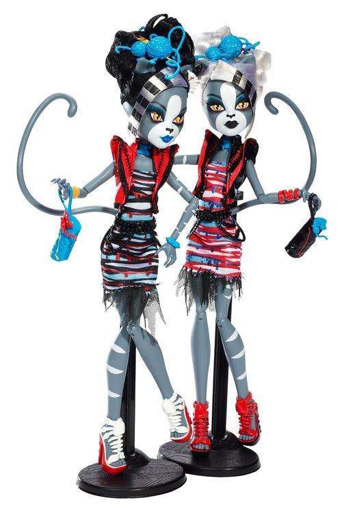 Monster High Zombie Shake Meowlody and Purrsephone Dolls (2 Pack) IN STOCK