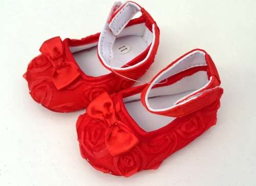 Rosette Shoes - Red