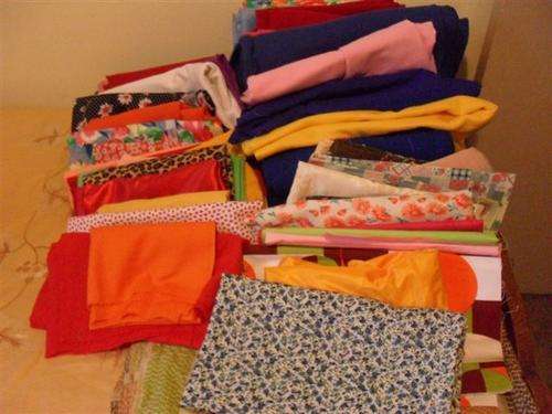 WOW !!!!! BARGAIN TIME 48 VARIOUS SIZE PIECES OF NEW FABRIC