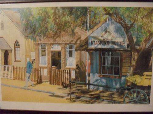 FRAMED PICTURE OF DIAMOND MUSEUM KIMBERLEY
