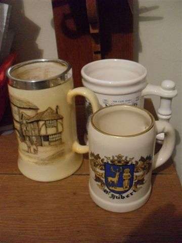 3 MUGS FOR YOUR BAR COLLECTION