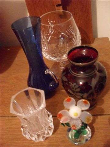 VARIOUS CRYSTAL /MURANO AND OTHER ITEMS...