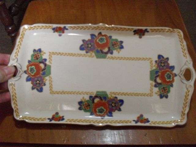 WOW VINTAGE SNACK DISH...JOHN MADDOCK &SONS MINERVA PATTERN...