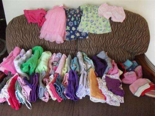 HUGE  LOT OF  BABY GIRL CLOTHES (VARIOUS 3 MONTHS TO 18 MONTHS )