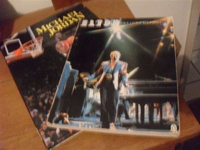 2 COLLECTABLE BOOKS...ELTON JOHN & MICHAEL JORDAN....