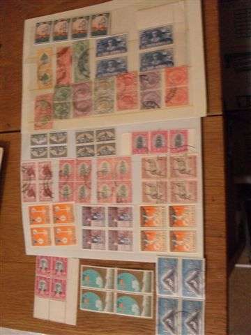 A VARIETY OF UNOIN OF SA /SA BLOCKS OF 4 / PAIRS...ETC ETC ETC