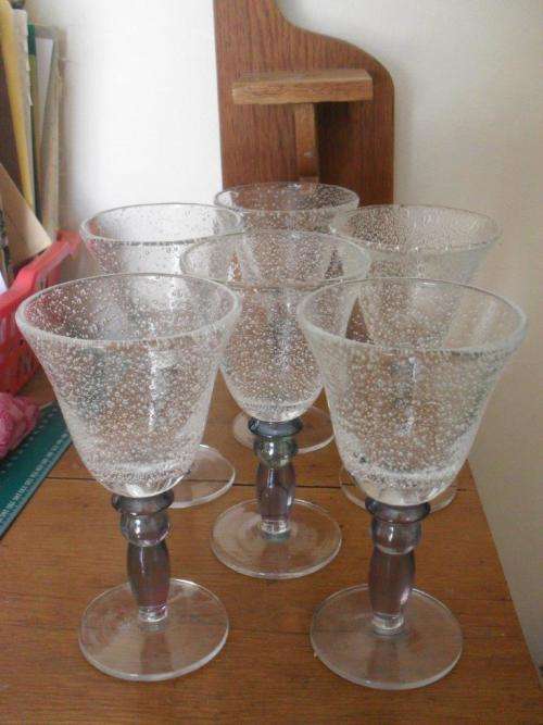 STUNNING GASSES...GOBLET STYLE (CONTROLLED BUBBLES/TINTED COLOUR STEMS