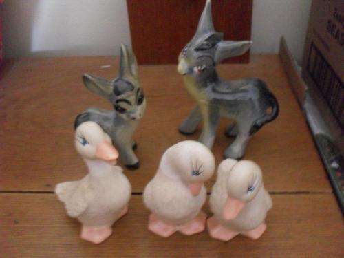 ORNAMENTS.....DONKEYS AND DUCKS...