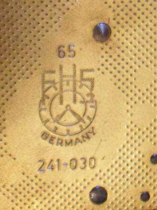 GERMAN WALL CLOCK WITH BRASS WEIGHTS