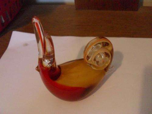 WOW......BEAUTIFUL MULTICOLOURED MURANO SNAIL