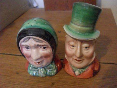 VINTAGE SALT & PEPPER POTS TOBY STYLE.....(BESWICK)