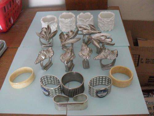 WOW....A NICE COLLECTION OF NAPKIN RINGS.....