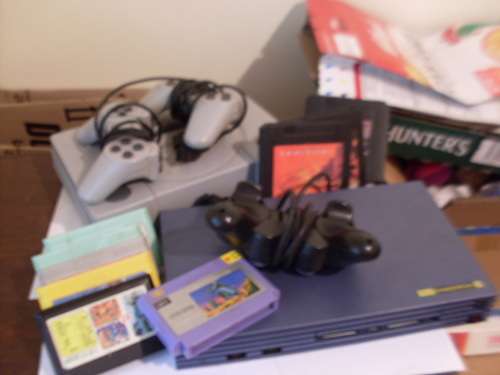 VINTAGE TELEGAMESTATION AND TELEGAMESTATION 2 CONSOLES AND SOME GAMES