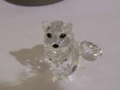 STUNNING IN ORIGINAL BOX .....SWAROVSKI CRYSTAL CAT