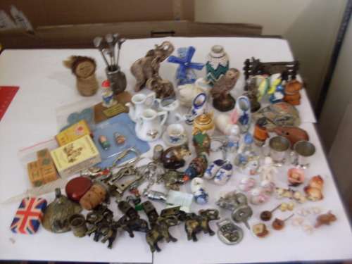 A COLLECTION OF TINY TINY LITTLE PIN TRAY ORNAMENTS ETC ETC