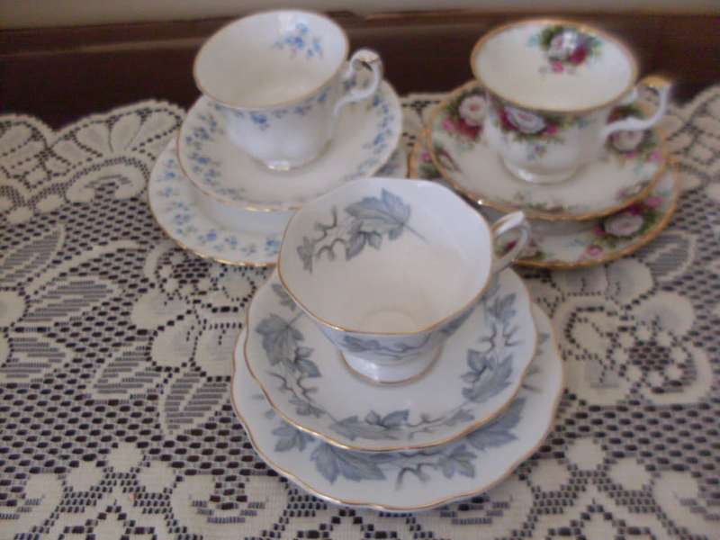 3 X ROYAL ALBERT TRIOS....1 BID GETS ALL 3
