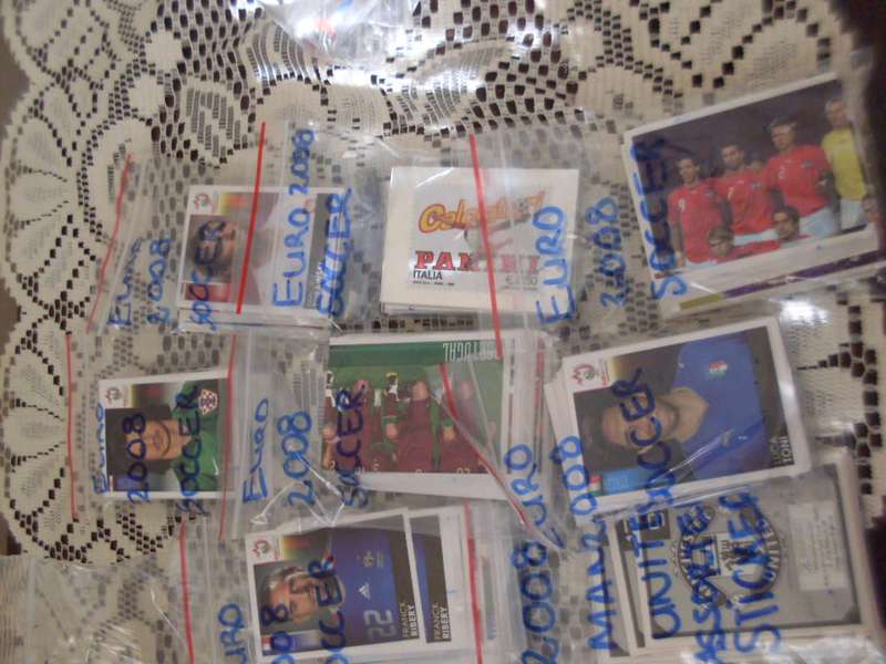 A COLLECTION OF SORTED SOCCER STICKERS....EURO 2008/UEFA 2008-2009 ETC ETC