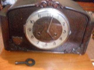 A LOVELY RARE GERMAN  MANTLE CLOCK !!!! SEE MAKERS MARK !!!!!!