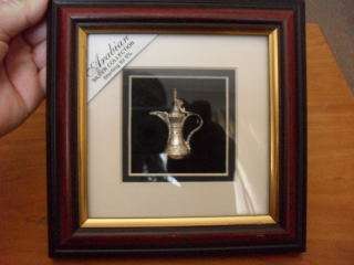 FRAMED ARABIAN ( SILVER  COLLECTION) 92.5% STERLING (TEAPOT 5 CM )