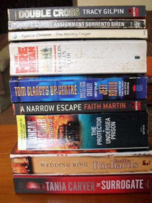 9 BOOKS = SUSPENSE /THRILLERS