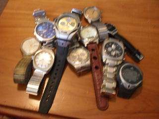 10 WATCHES (LANCO/CITIZEN/SEAMASTER/DU MONT/SEIKO/FRONDINI ETC)