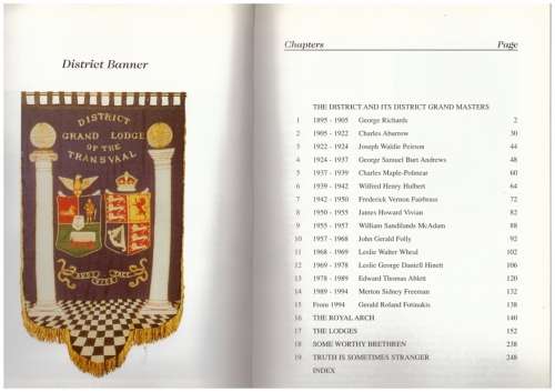 A Century of Brotherhood A History of English Freemasonry in the Transvaal from 1895-1995