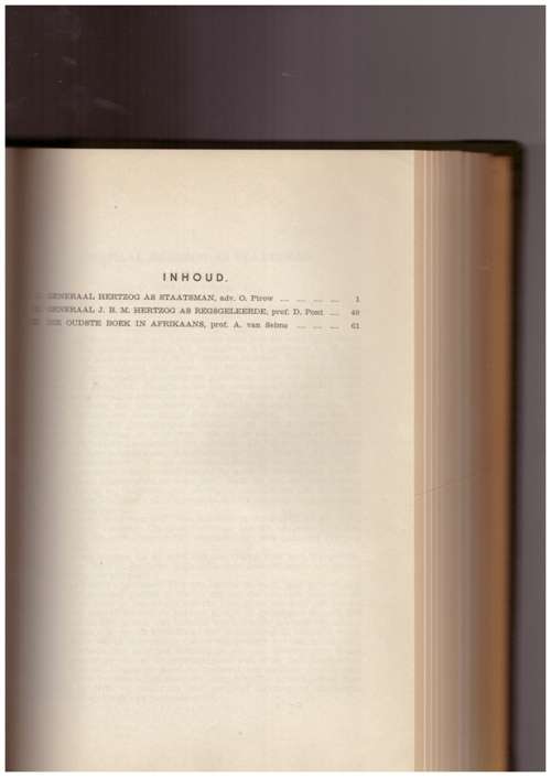 Hertzog-Annale Jaargang 2 - 1953-54 , Gebinde volumes