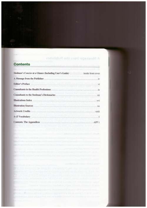 Stedman`s Concise Medical Dictionary for the Health Professions