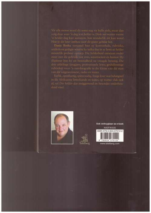 Die helder dae - Danie Botha