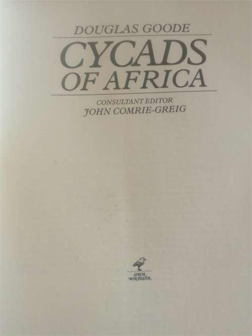 Cycads of Africa -  Douglas Goode - SIGNED COPY
