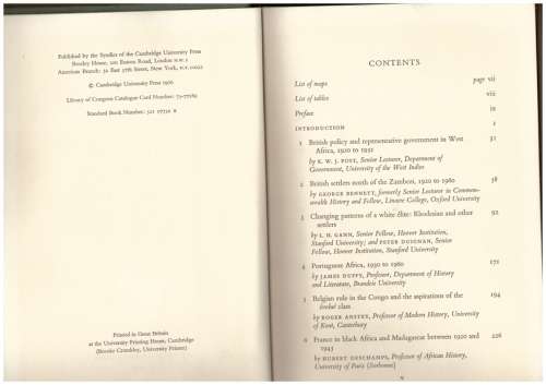 Colonialism in Africa 1870-1960, Volume two