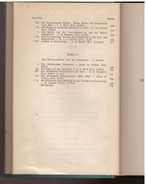 Geskiedenis van Suid-Afrika, Deel 1 en 2 (kompleet) van der Walt