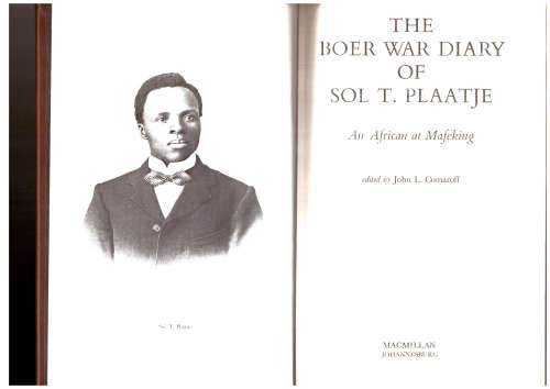 The Boer War Diary of Sol T. Plaatje - Limited leather edition