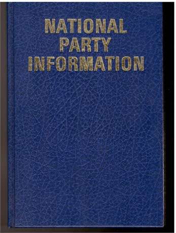 National Party Information / Nasionale Party-inligting 1982