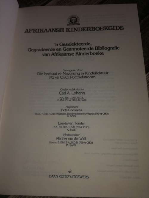 AKG Afrikaanse Kinderboekgids (Skaars)