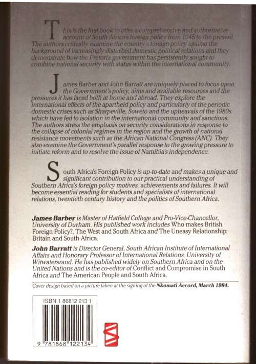 South Africa`s Foreign Policy, The search for status and security 1945-1988
