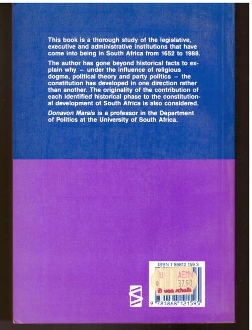 Two books- South Africa constitutional development and Ons politiek van naby