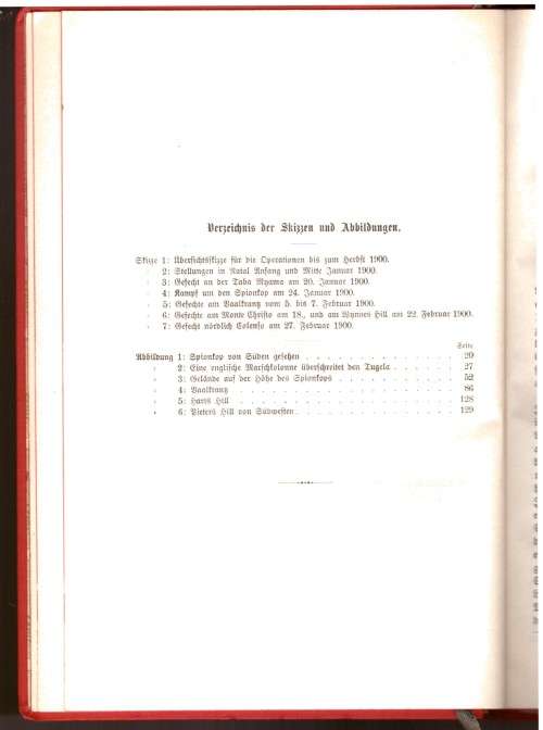 Kriegsgeschichtliche Einzelschriften, 1899 bis 1902 Die Kämpfe in Natal nach dem Gefecht von Colenso