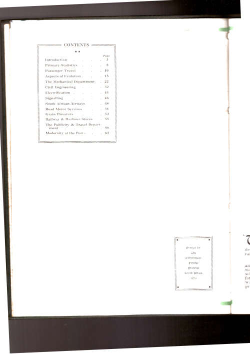 The South African Railways Airways and Harbours, Souvenir 1935, Full leather
