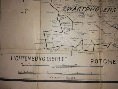 Map of Rustenburg - 1921 RARE