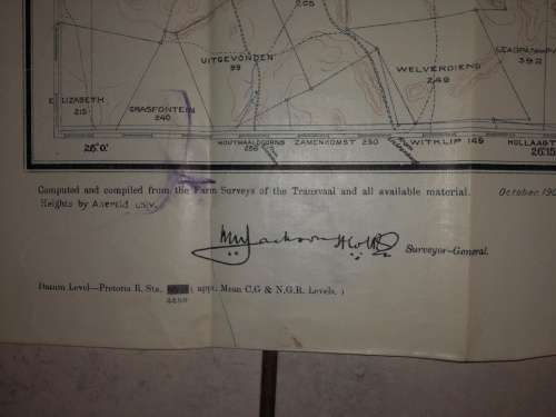 Map Zeerust (1904) Rare map