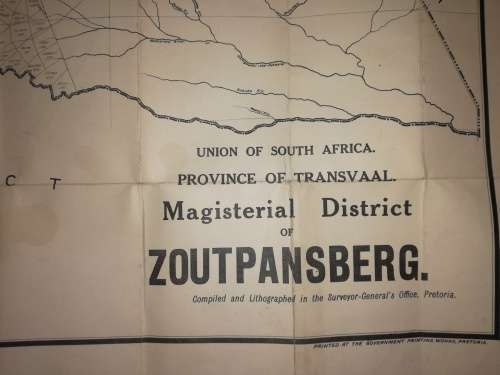 Map of the Magisterial District of Zoutpansberg 1922