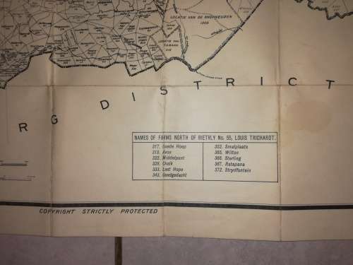 Map of the Magisterial District of Zoutpansberg 1922